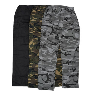 库存尾货春夏斜插袋水洗直筒剪裁户外休闲拉链多口袋工装 K776男 裤