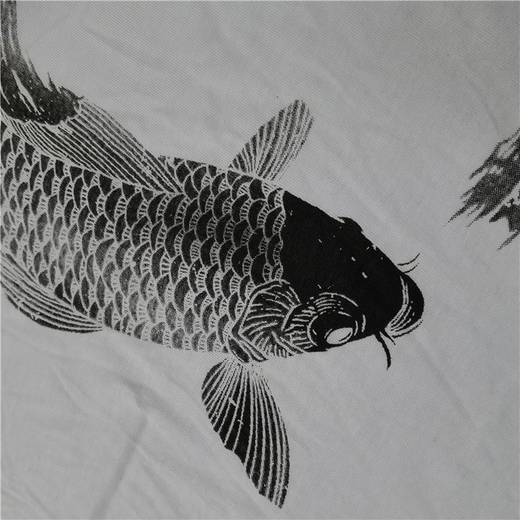 无品牌大码纯棉圆领印花T恤