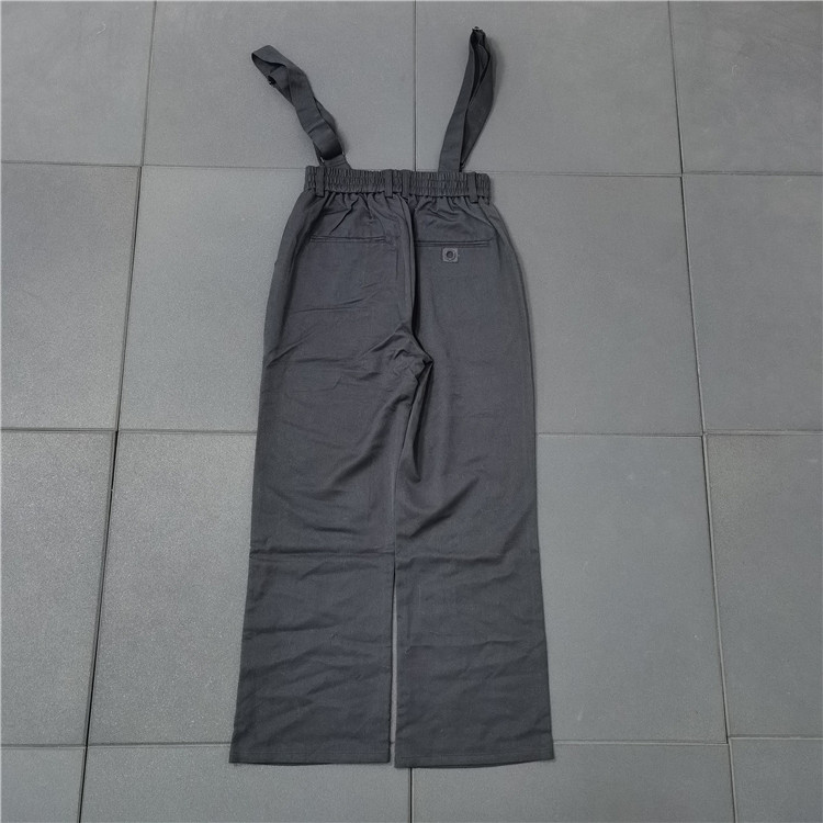 无品牌松紧腰背带休闲宽松长裤
