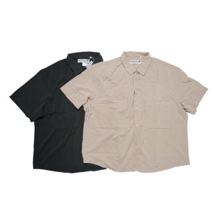 包邮 Y850 男 衬衫 山系潮牌廓形宽松不贴身速干复古多袋设计翻领短袖