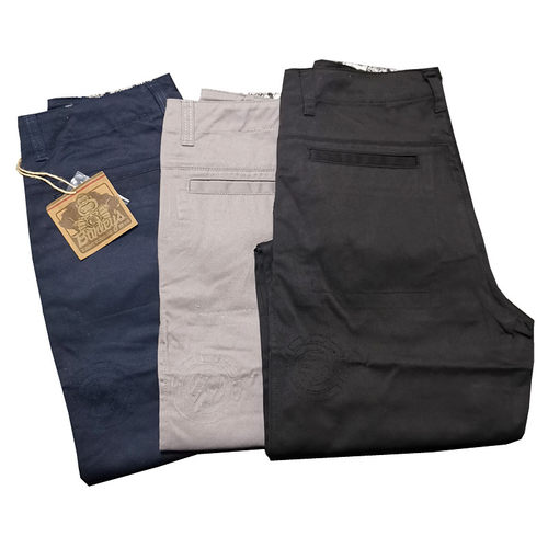 无品牌多细节基础纯色阔腿滑板裤