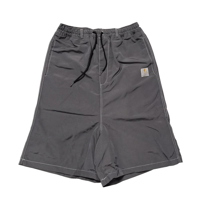 无品牌宽松宽腿休闲七分裤