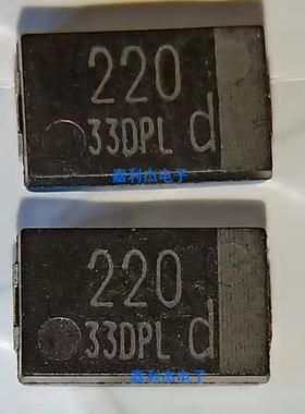 贴片220UF 带d g e j k黑色笔记本聚合物钽电容7343 D薄固态低ESR