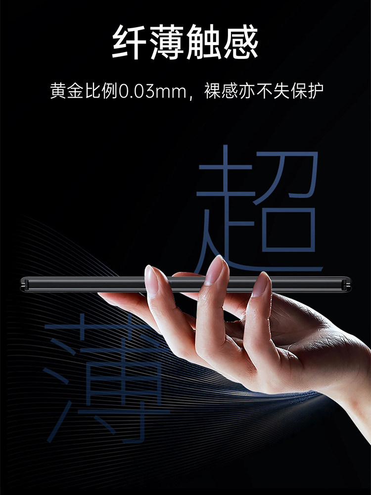 正方形 适用于荣耀magicvs折叠屏手机壳华为Magic V2透明保护套ho