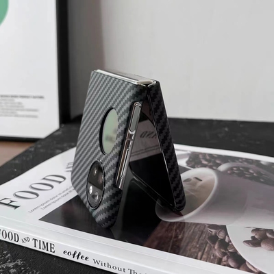 pocket2摩托罗拉motorazr40ultra适用华为p50pocketS手机壳超薄碳纤维纹三星Zflip345套oppoFINDN2折外男x女