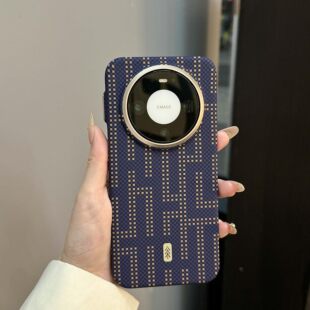 新款适用华为Mate80pro手机壳磁吸充电凯夫拉纹万物生蓝mate80promax轻薄防摔保护壳高吸男女