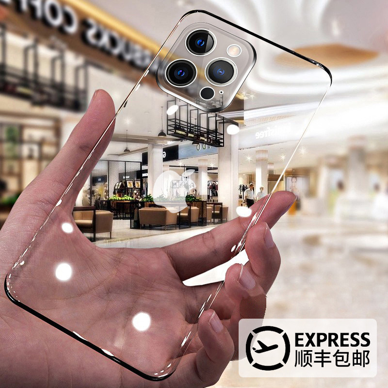 适用于苹果12手机壳韩德iphone12promax透明超薄奢华镜头全包mini
