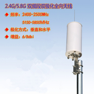 MIMO双频4端口智能全向天线 适用H3C华三锐捷等AP 联必达2.4G