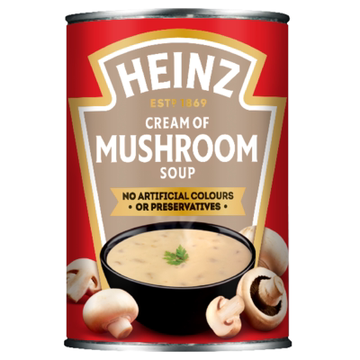 进口亨氏奶油蘑菇汤400g低脂低糖速食汤香港汤类家用美味营养早餐