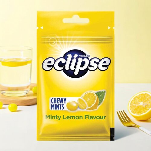 韩团进口爱豆同款Eclipse易极薄荷糖45G袋装清凉爽口办公室零食