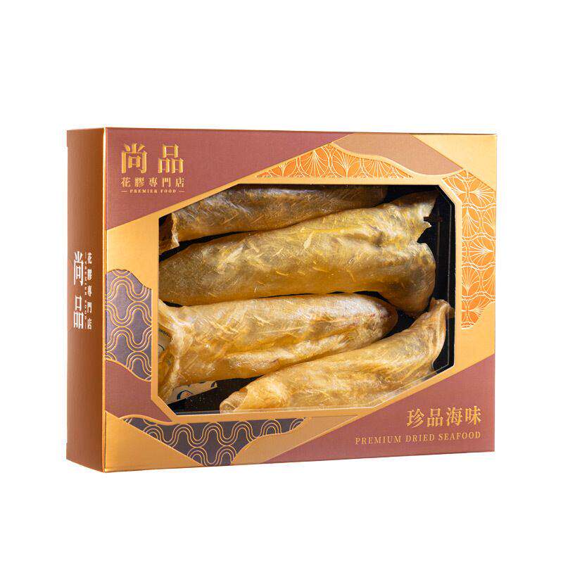 皇牌花胶筒4-5只盒装85克色泽黄净清水滑溜口感软滑容易浸发