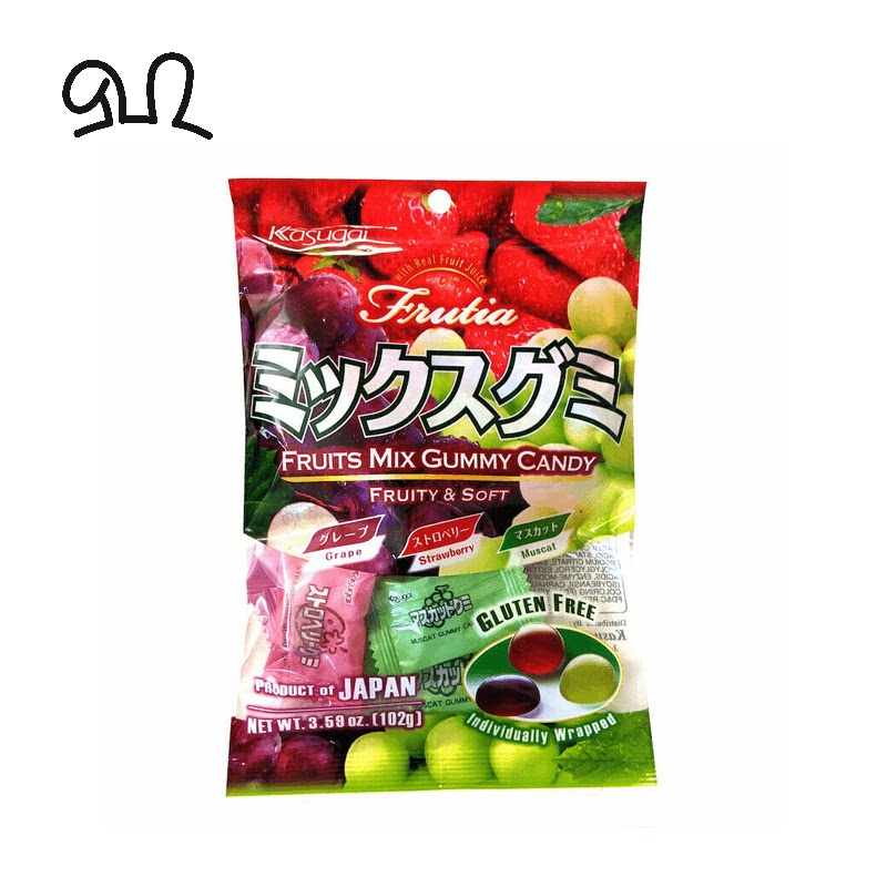 春日井 - 综合  杂锦味橡皮软糖 (日本果汁糖) 102G