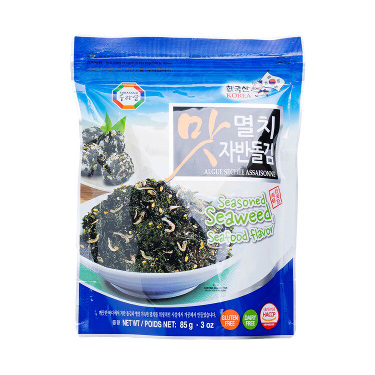 特选韩国SURASANG鳀鱼紫菜丝饭素85G 袋装海苔松脆食材配料拌饭素