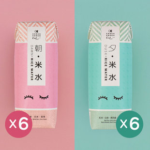 香港 CheckCheckCin - 朝米水 x 6 + 夕米水 x 6(250毫升 x 12)