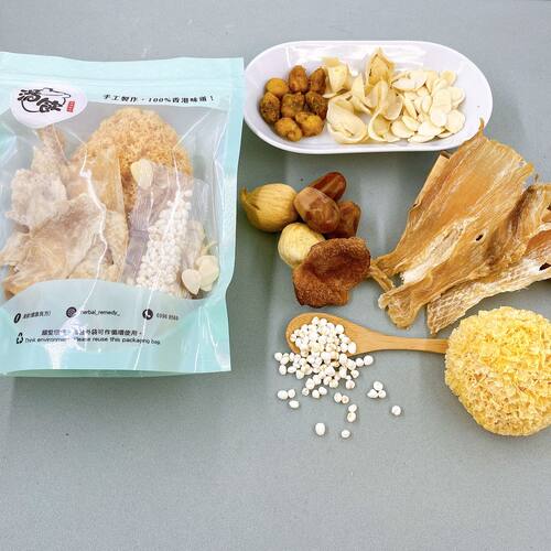 香港汤饮健康良方泰国鳄鱼肉川贝雪耳汤汤料煲汤养生食材干货炖品