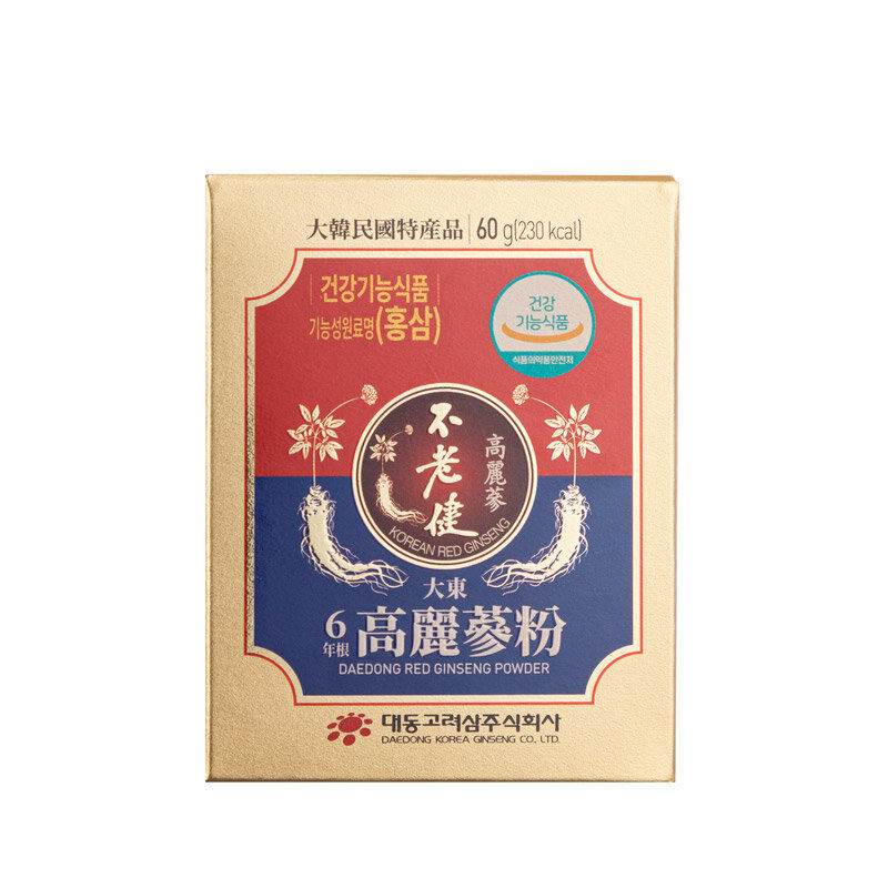尚品韩国不老健高丽参粉60克优质6年根高丽参