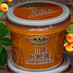 网红香港进口凉茶海天堂川贝枇杷膏布丁非果冻咳嗽清痰新鲜制250G