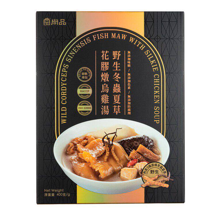 尚品即饮汤- 野生冬虫夏草花胶炖乌鸡 400G盒装 家用食品即食汤包