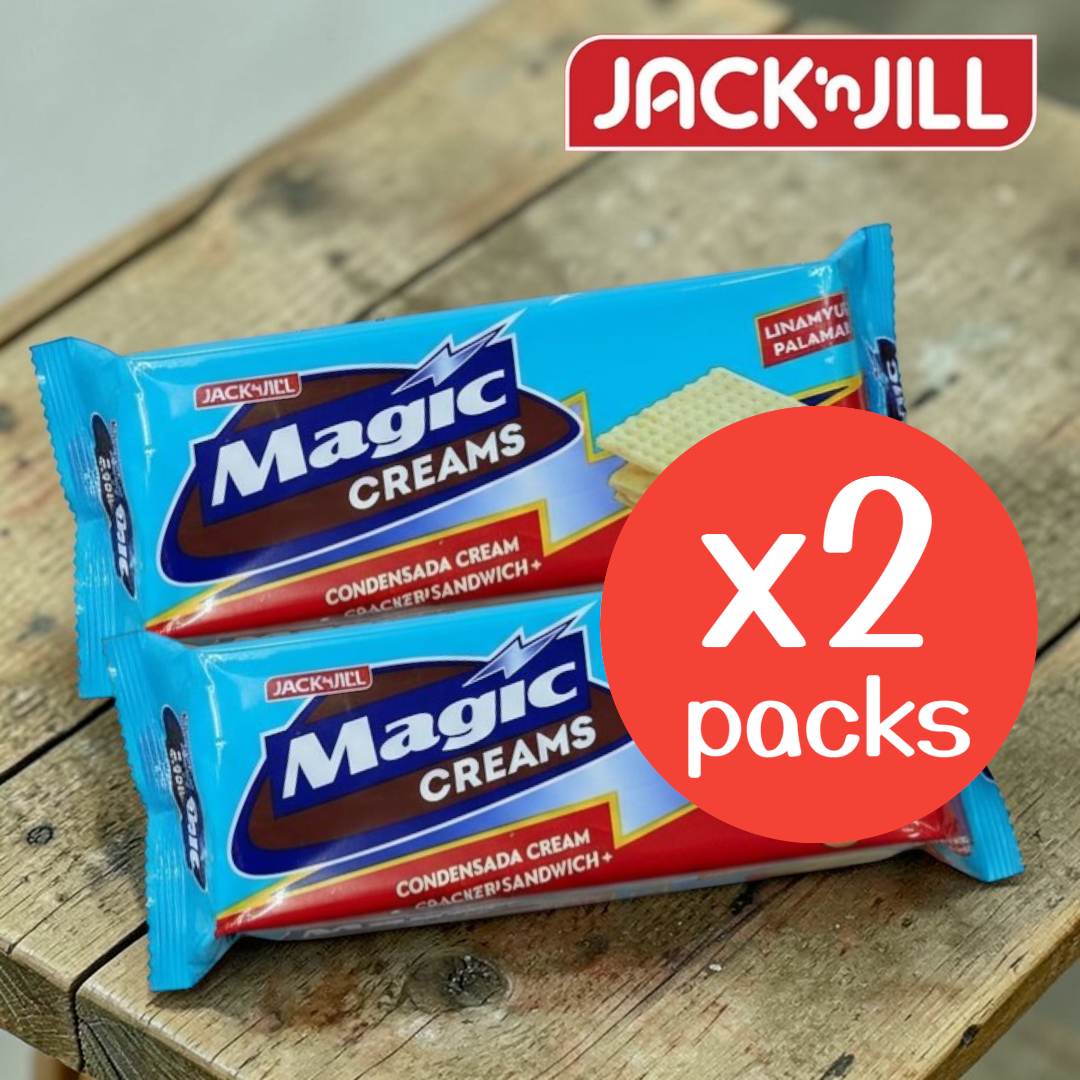 珍珍 进口菲律宾Magic Cream炼乳夹心饼280g*袋2办公零食点心小食