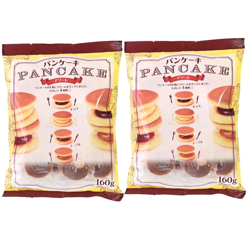 天惠迷你铜锣烧吉士朱古力蜜糖枫糖风味160GX2件装独立包装下午茶