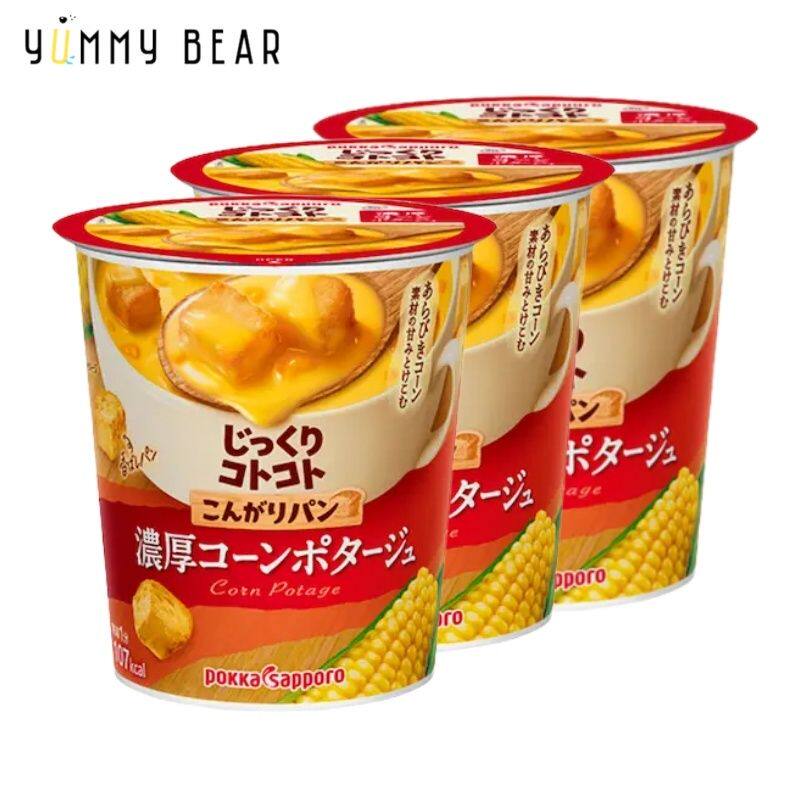 札幌 即冲面包粒浓汤奶油粟米风味26.1gx3速食汤冲泡汤办公室汤类