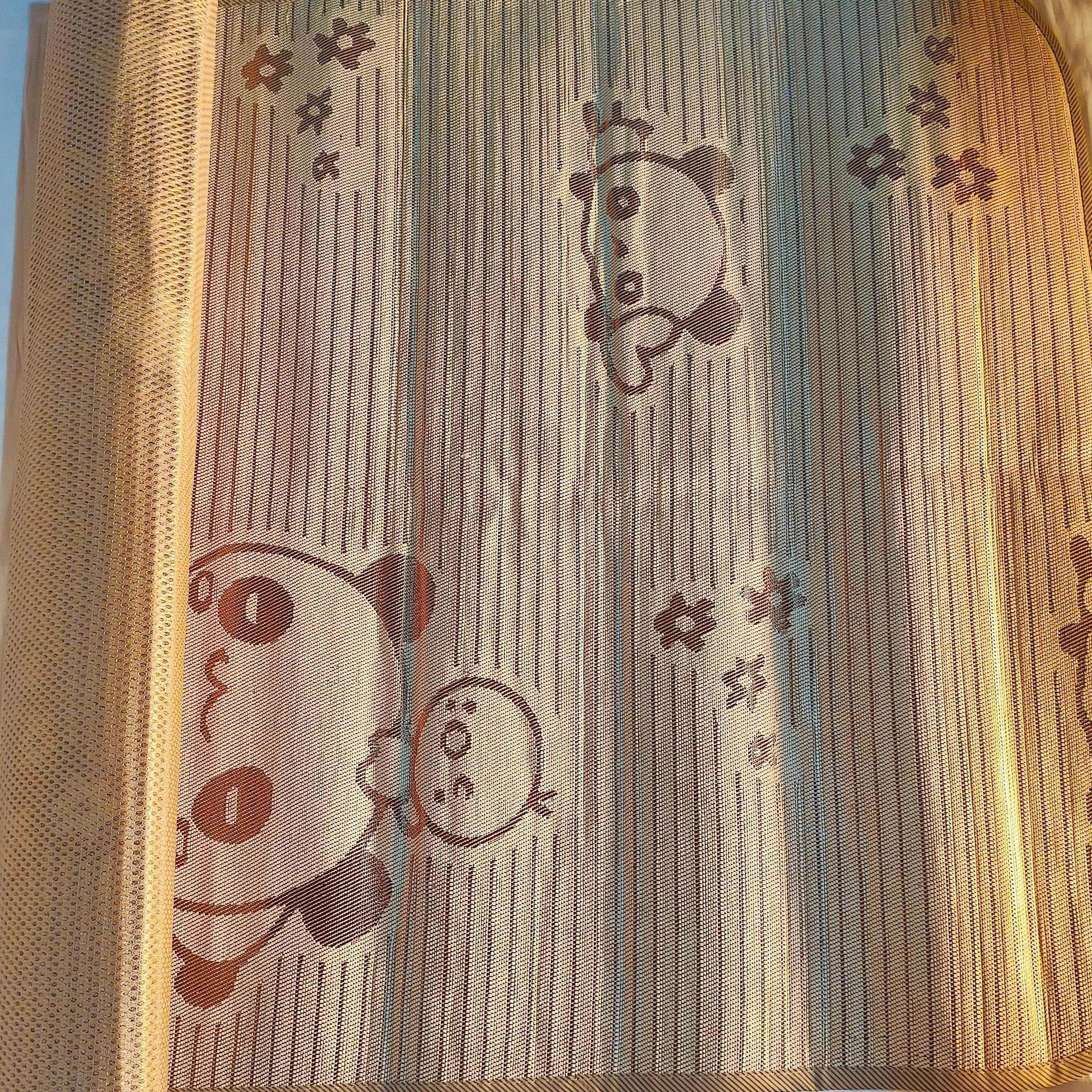 幼儿园冰丝席儿童席子宝宝空调席婴儿床卡通夏凉席