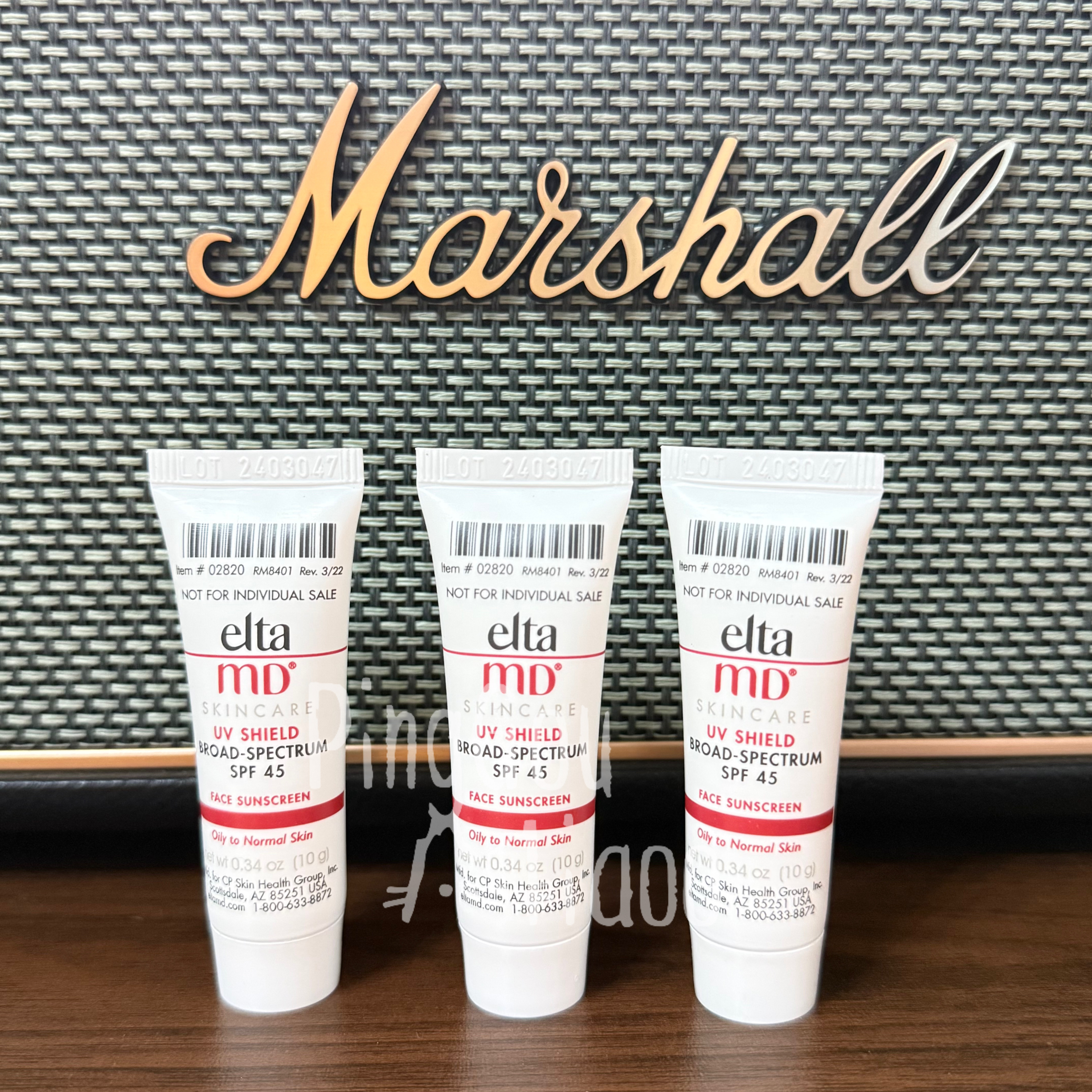 Eltamd清透养肤防晒霜防紫外线隔离乳SPF4510g清爽无油小样旅行装