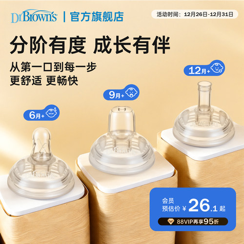 【仅适用布朗博士330mlPPSU重力球奶瓶】 重力球吸管吸嘴配件套装