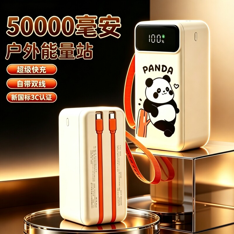 3C认证50000mAh双向快充充电宝