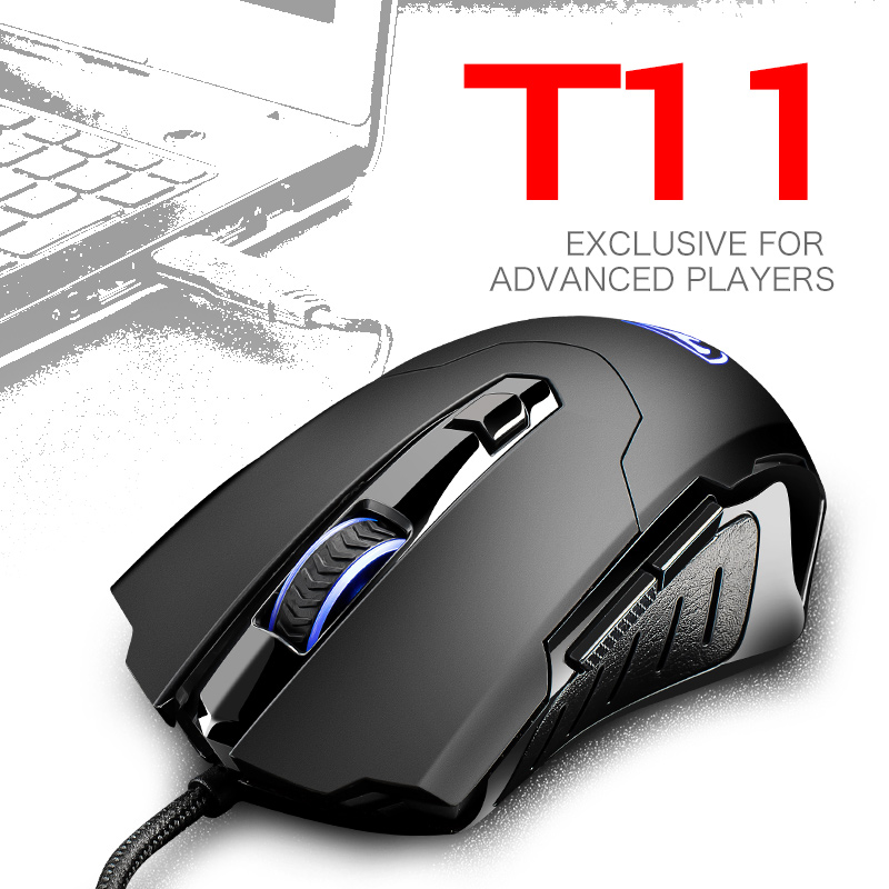 ET T11游戏usb鼠标电竞lol加重发光网吧绝地求生吃鸡cf竞技CS通用