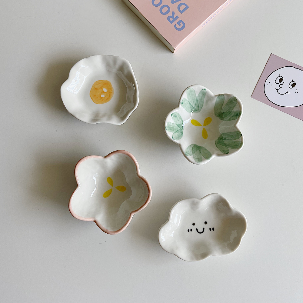 ins风网红漂亮奶酪樱花小料碗