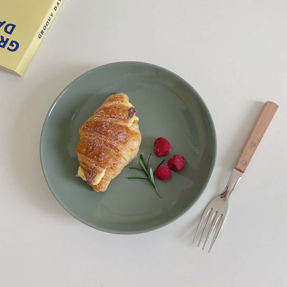 ins风韩式8英寸莫兰迪色系深盘