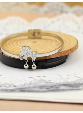 简约十二生肖羊年铃铛手镯女轻奢时尚潮流百搭钻钱币本命年好转运