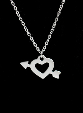 一箭穿心项链女款2024新款爆款轻奢小众设计高级感锁骨链颈链配饰