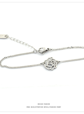 镂空小玫瑰手链女款轻奢小众精致手饰2025新款手环送闺蜜生日礼物