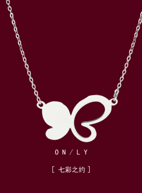 2024年新款镂空蝴蝶项链女ins小众设计高级毛衣链爆款锁骨链配饰