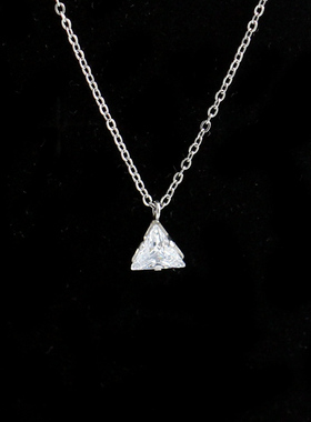 法式复古红色钻金色钻紫时尚项链高级感轻奢小众锁骨链夏女生显白