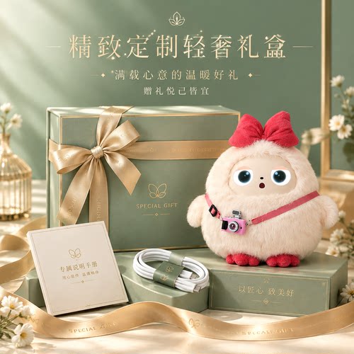 AI对话陪伴机器人毛绒玩具豆包