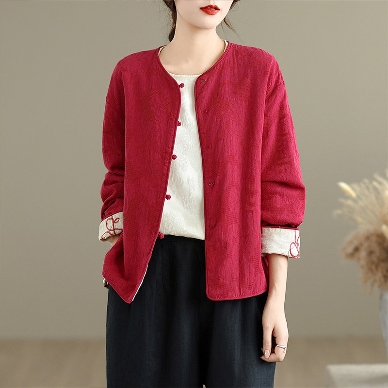 新款秋季棉麻重工刺绣提花国风百搭休闲开衫 双面穿外套薄款折扣,女装/女士精品,短外套,淘宝优惠券,粉丝福利购,淘宝优惠卷