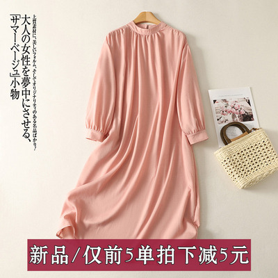 复古时尚2026年春季新款连衣裙