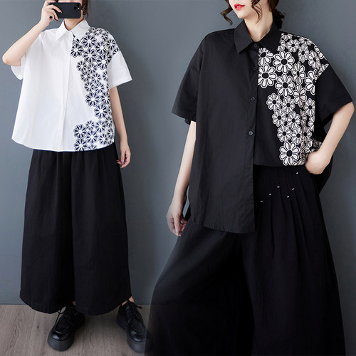 复古衬衫时尚2025年夏季新款