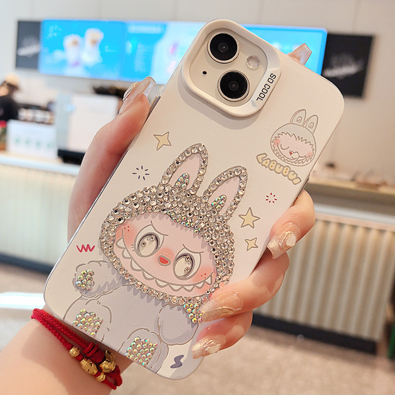 iphone16promax拉布布手机壳水钻