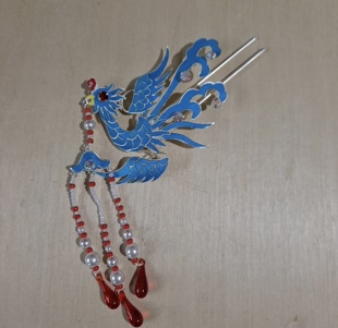 新款戏曲点绸头饰小偏凤实用款花旦小姐点绸头面卧小凤古装汉服