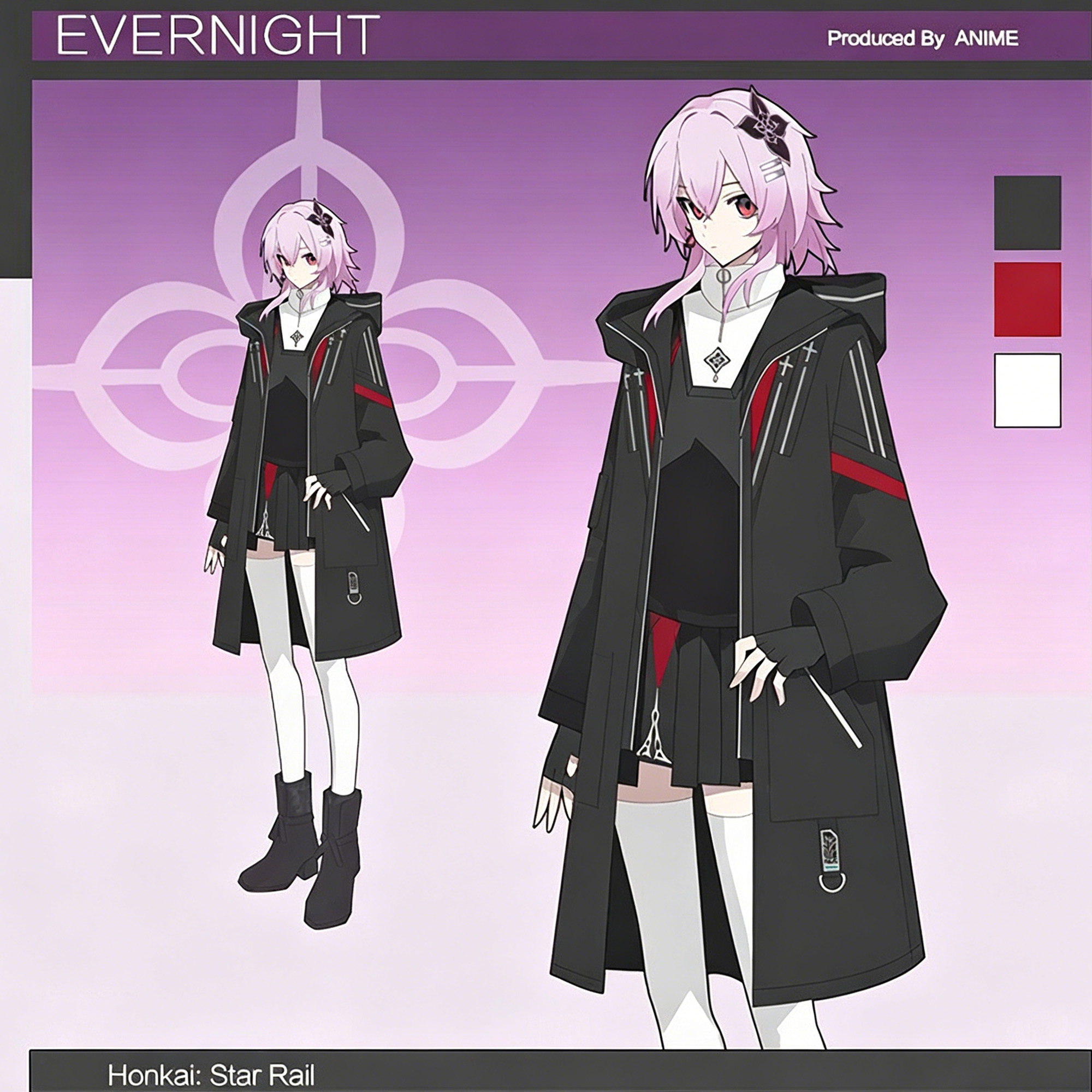 三月七长夜月cos服游戏同人衍生服jk制服风衣外套卫衣学生日常服