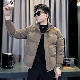 155矮个子冬季男立领加厚保暖棉服S号S小码休闲修身棉衣外套短款