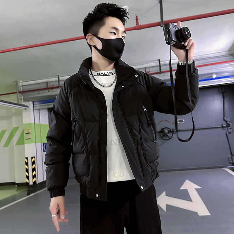 小码男棉服冬季矮个子穿搭加厚短款S号棉袄XS立领棉衣160修身外套