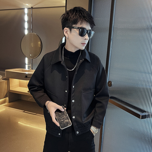XS码矮个子秋冬夹克155青少年短款外套男休闲百搭S号潮流韩版上衣