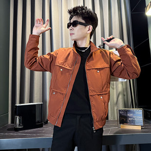 155帅T2026春装XS小码修身夹克男潮矮个子160S码帅气短款外套褂子