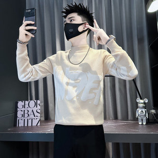 小码男装保暖针织衫矮小个子潮流字母提花针织毛衣S号XS线衣155冬