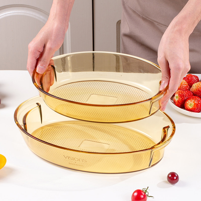 康宁餐具烤盘耐高温玻璃鱼盘家用深汤盘透明饺子盘ins风多功能盘,餐饮具,盘,淘宝优惠券,粉丝福利购,淘宝优惠卷